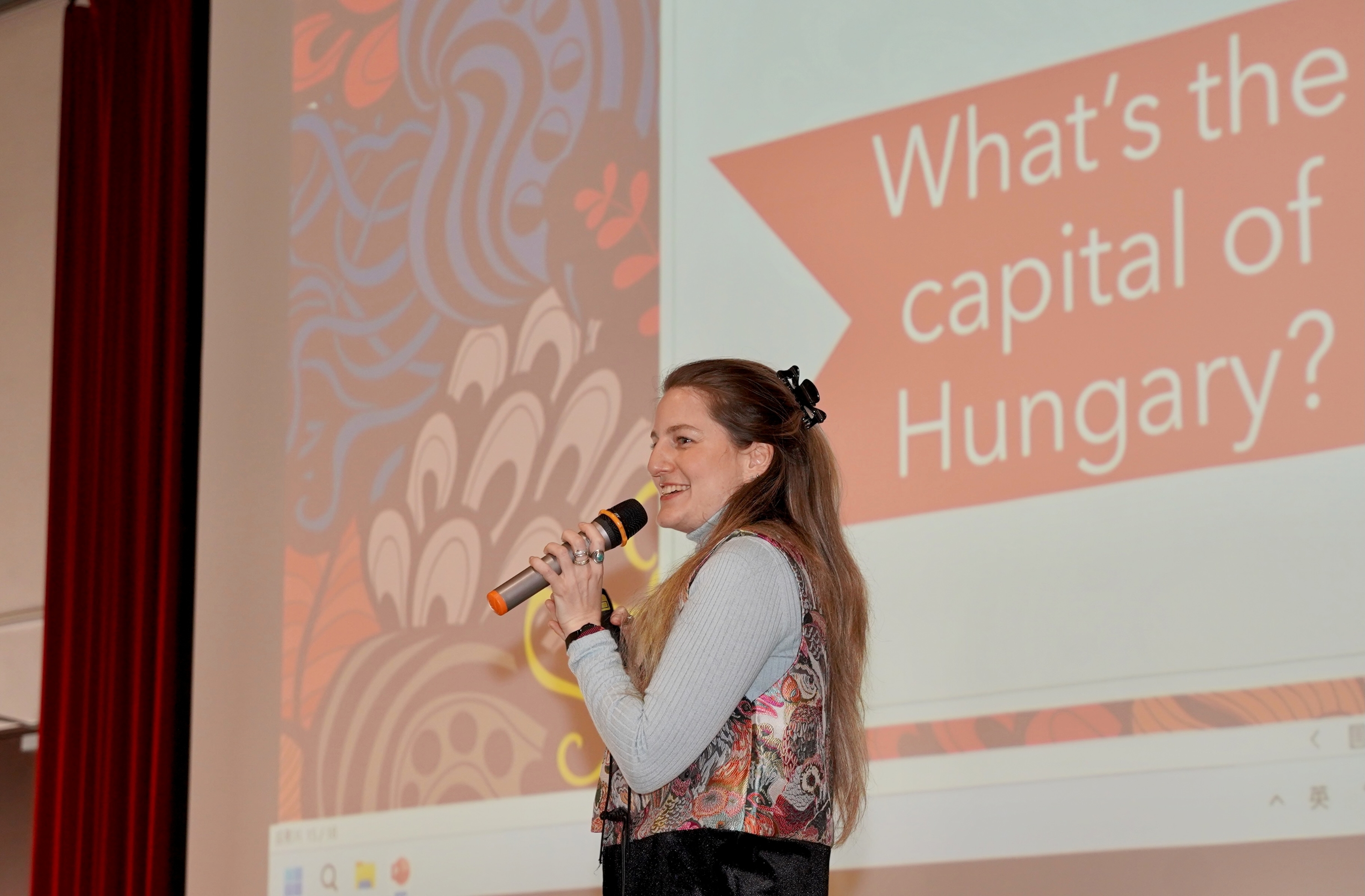 Tamara Vér delivers a talk entitled "Discovering Hungary."